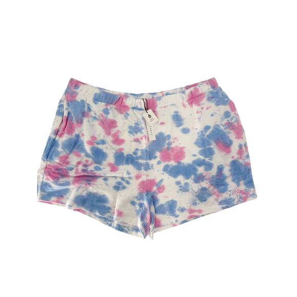 SANCTUARY Shorts Size 3X NEW Sunsoaker Elastic Waist Short Pink Blue Pockets - Picture 4 of 9